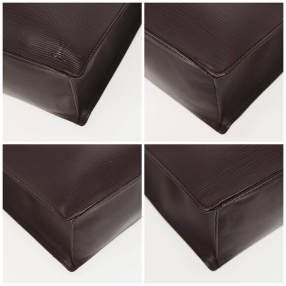 LOUIS VUITTON Epi Sac Plat Hand Bag Mocha Brown - Picture 15 of 15